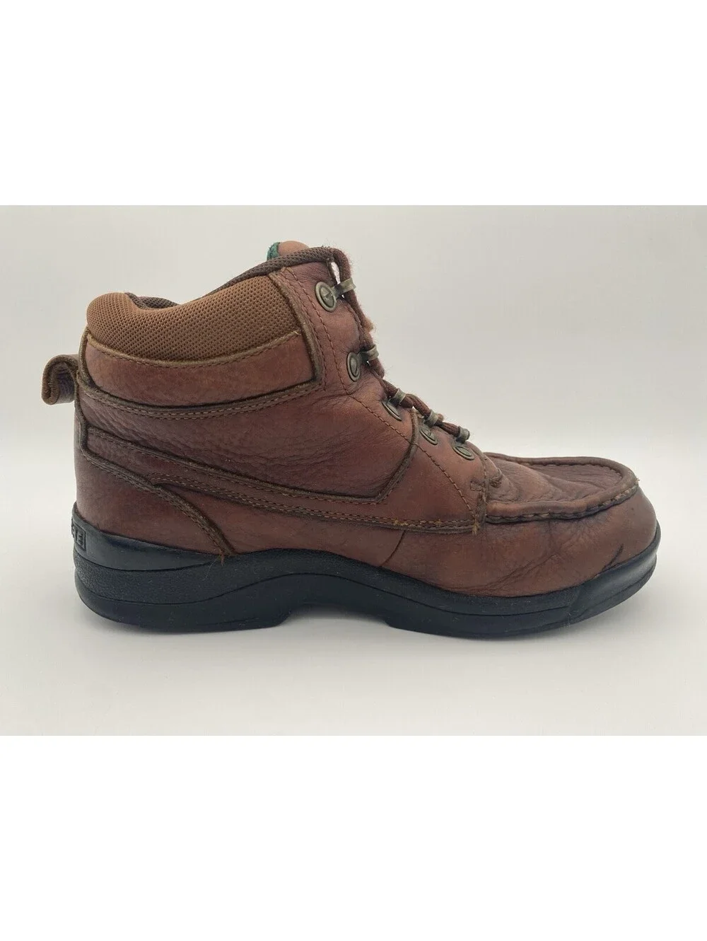 John Deere Men's Size 10 M Brown Leather Waterproof Ankle Boots - Florsheim